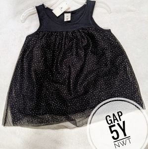 Gap 5T NWT girls black tutu top